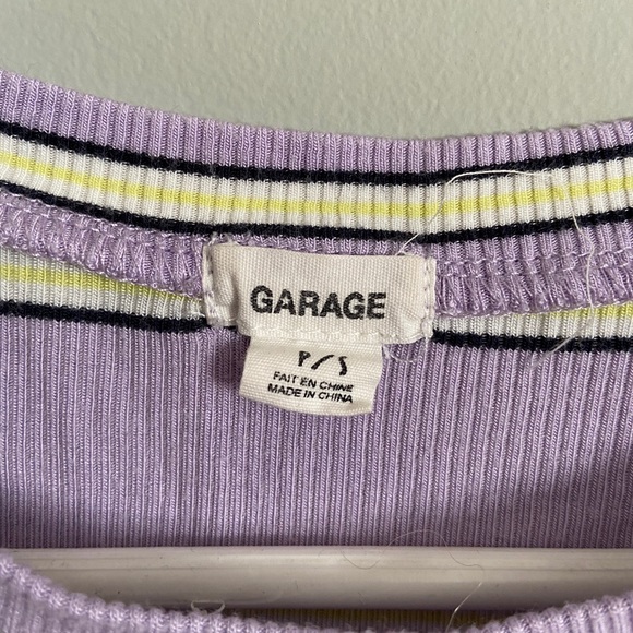 Lilac striped top from Garage - Picture 3 of 3